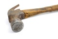 Old and used hammer