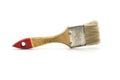 Old and Used Medium Size Paint Brush, on white background