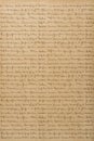 Used paper sheet texture background Vintage art unreadable handwriting Royalty Free Stock Photo