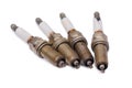 Old used spark plug Royalty Free Stock Photo