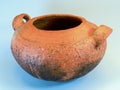 An old used traditional clay cooking pot Royalty Free Stock Photo