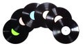 Old used vinyl record Royalty Free Stock Photo