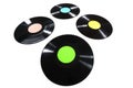 Old used vinyl record Royalty Free Stock Photo