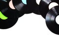 Old used vinyl record Royalty Free Stock Photo