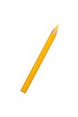 Old used yellow crayon pencil