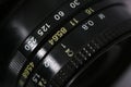 Old USSR camera lens, details Royalty Free Stock Photo