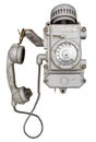 Old vandal proof phone Royalty Free Stock Photo