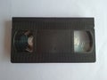 Old VCR tape isolated on a white background. Royalty Free Stock Photo