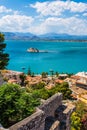 Old Venetian fortress Bourtzi in Nafplio, Greece