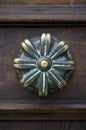 Old Venetian gilded door handle in Venice Royalty Free Stock Photo