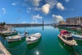 Old Venetian harbour, Rethymno, Crete island, Greece Royalty Free Stock Photo