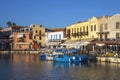 Old Venetian port of Rethymno,Greek island Crete Royalty Free Stock Photo