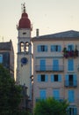 Old venetians church at night, Corfu city Royalty Free Stock Photo