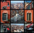 Old Venice collage - travel photos Royalty Free Stock Photo