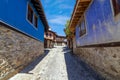 Old versus new building concept Royalty Free Stock Photo