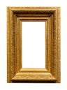 old vertical carved very wide gold wooden picture