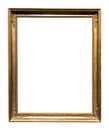 old vertical narrow rococo bronze picture frame