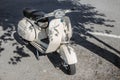 Old Vespa GT 125 motorbike of the 60s on the street