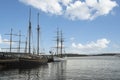 Old vessels moored Royalty Free Stock Photo