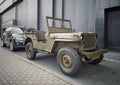 Vintage historic military car Willys Jeep