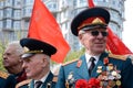 Old veterans come to celebrate Victory Day in commemoration of Soviet soldiers who died during Great Patriotic War,Odessa,Ukraine Royalty Free Stock Photo