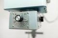 Old veterinary x-ray machine closeup at a veterinary hospital Royalty Free Stock Photo