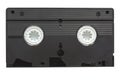 Old VHS video cassette isolated on white Royalty Free Stock Photo