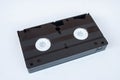 Old VHS Video tape cassette isolated on white background. Royalty Free Stock Photo