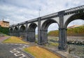 Viaduct in Ribeira Grande town, Sao Miguel island, Azores, Portugal Royalty Free Stock Photo