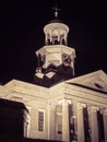 Old Vicksburg Mississippi Courthouse at night