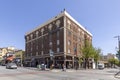 Old victorian brick building in the old town of Oakland