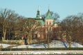 Old victorian house with snow Royalty Free Stock Photo