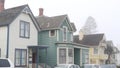 Old victorian style houses, historic Monterey, California. Colonial architecture