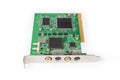 Old video capture card for PC on a white background Royalty Free Stock Photo