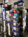 Old video tapes different brands