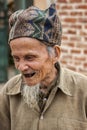 Old Vietnamese man with extremely bad teeth. Royalty Free Stock Photo