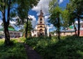 View of the old churches of the city of Suzdal. Vladimir region, Russia Royalty Free Stock Photo