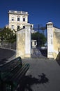 Old villa with iron door in Sorrento, Italy Royalty Free Stock Photo