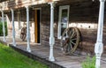 Old village and antique horse accessoryes in nineteen century town