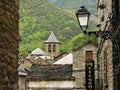 Old village de Torla, village of the Aragonese Pyrenees. Ordesa Royalty Free Stock Photo