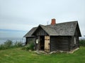 Old village house by the sea Royalty Free Stock Photo