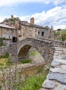 Montanana, Huesca Province, Aragon in Spain. Bridge over the river