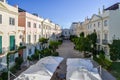 The Old Village in Algarve, Portugal is a collection of 280 properties built in 18th century Portuguese and English Royalty Free Stock Photo