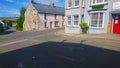 Old village town empty road wales pink houses stone streets