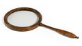 Old vinatge hand magnifying glass Royalty Free Stock Photo