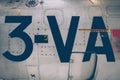 Old vintage airplane fuselage closeup view Royalty Free Stock Photo