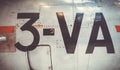 Old vintage airplane fuselage closeup view Royalty Free Stock Photo