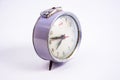 Old vintage alarm clock on white background Royalty Free Stock Photo