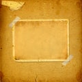 Old vintage album with paper frames Royalty Free Stock Photo