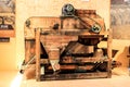 Old and vintage almond separator machine